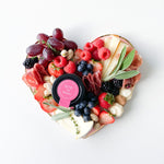 Load image into Gallery viewer, date night heart platter with mocha honey
