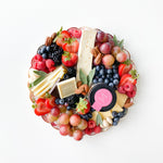 Load image into Gallery viewer, gluten free and vegetarian cheese board with mocha honey and fruits
